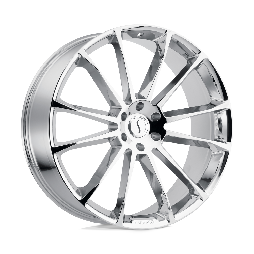 22x9.5 Status GOLIATH CHROME Wheel 5x5 (35mm)
