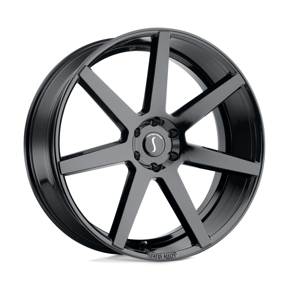 22x9.5 Status JOURNEY GLOSS BLACK Wheel 5x120 (15mm)