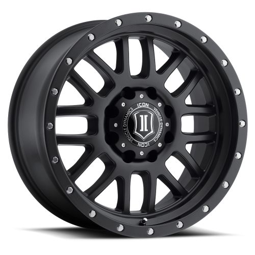 20x9 Icon Alloys Alpha Satin Black Wheel 8x170 (0mm)
