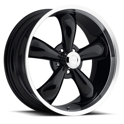 20x9 American Muscle 142 Legend 5 Black Machined Wheel 6x5.5 (20mm)