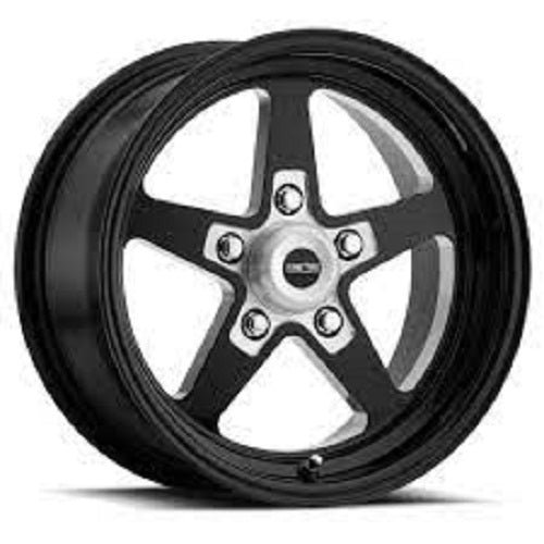15x7 American Muscle 571 Sport Star II Black Milled Wheel 5x4.75 (0mm)