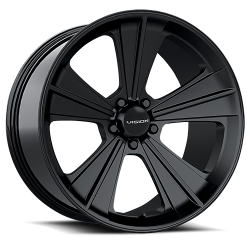 20x11 American Muscle V327 Missile Satin Black Wheel 5x115 (27mm)