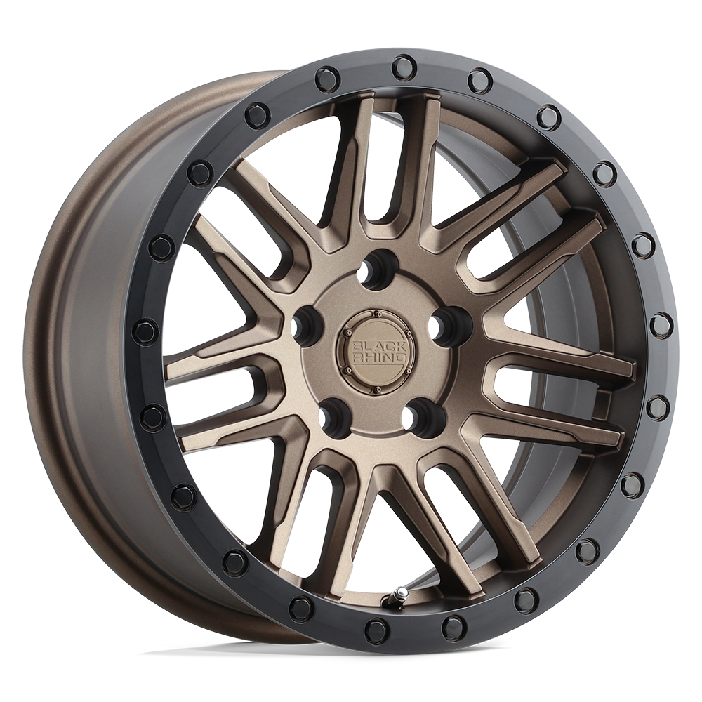 17x8 Black Rhino ARCHES BRONZE W/ BLACK RING Wheel 5x120 (30mm)