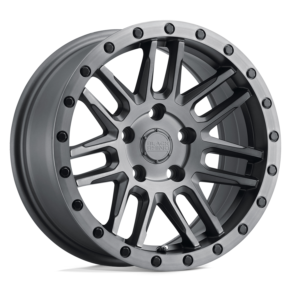 17x9.5 Black Rhino Arches Matte Brushed Gunmetal Wheel 6x5.5 (12mm)