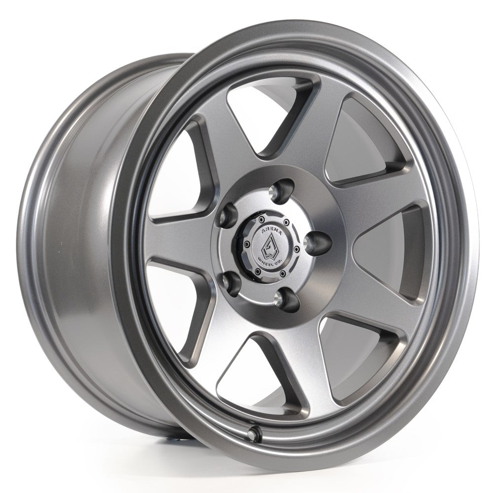 17x8.5 Arena A104 Ridge Satin Gunmetal Wheel 5x5 (0mm)