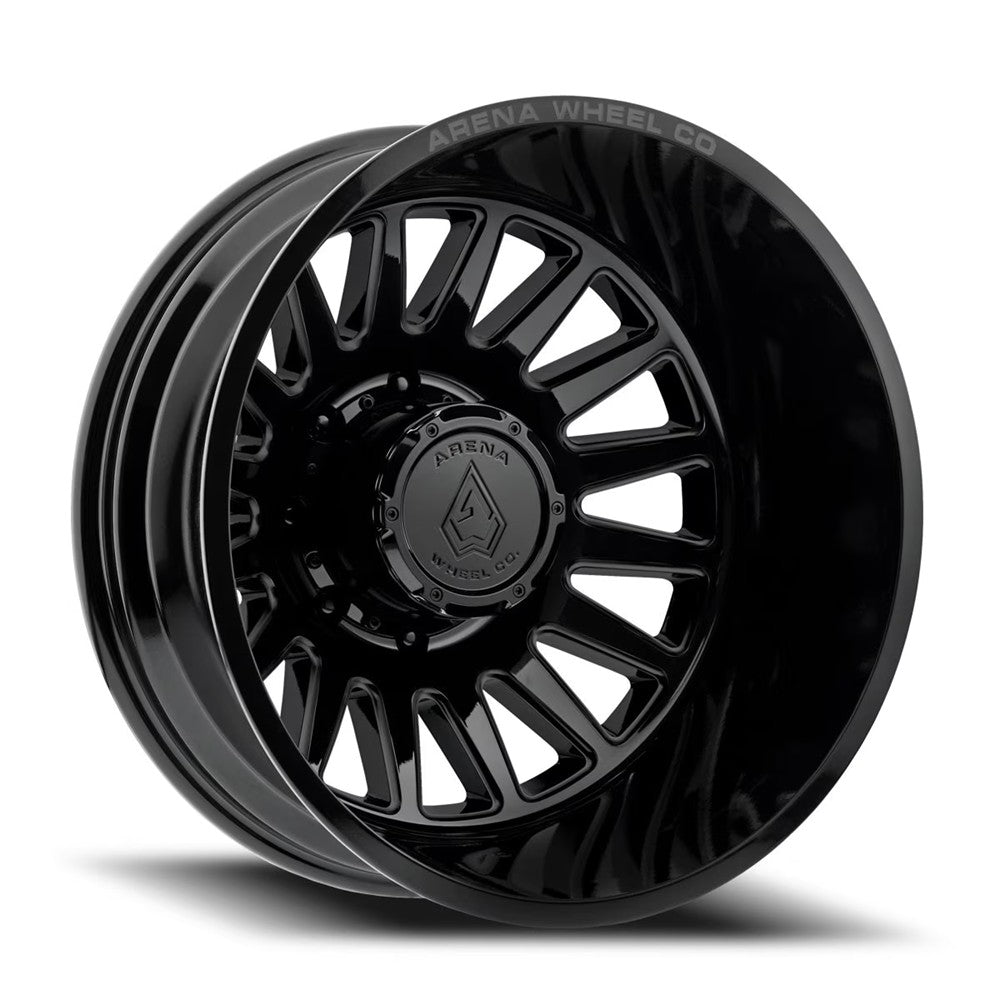 22x8.25 Arena A110 Rival Glossy Black DUALLY REAR Wheel 8x210 (-220mm)