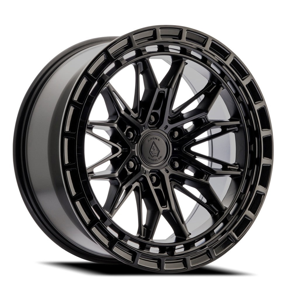 20x10 Arena Wheel Co. A147 Empire Satin Black Glossy Black Wheel 6x5.5 (-18mm)