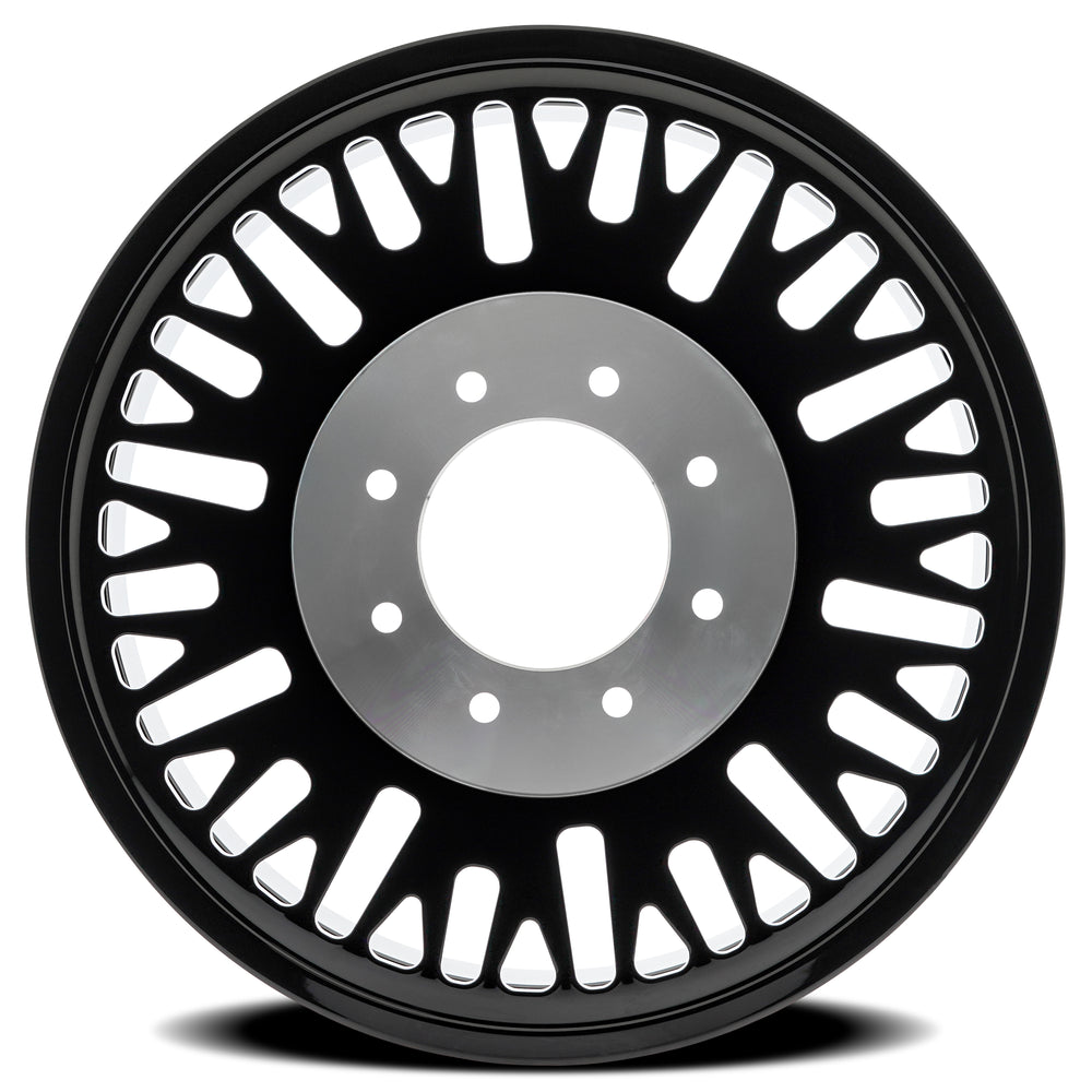 26x8.25 Arena AF101 Casino Glossy Black FORGED DUALLY INNER Wheel 8x200 (100mm)