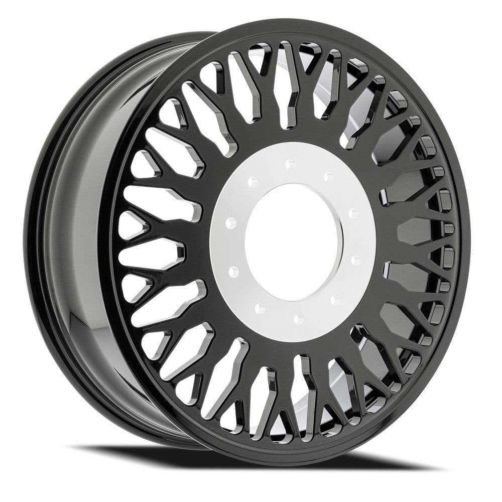 22x8.25 Arena AF102 Maximus Glossy Black FORGED DUALLY INNER Wheel 8x200 (100mm)