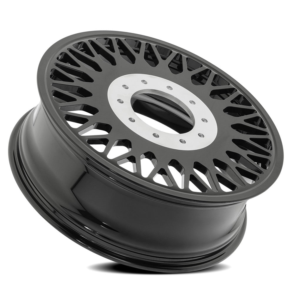 24x8.25 Arena AF104 Stealth Glossy Black FORGED DUALLY INNER Wheel 8x210 (100mm)