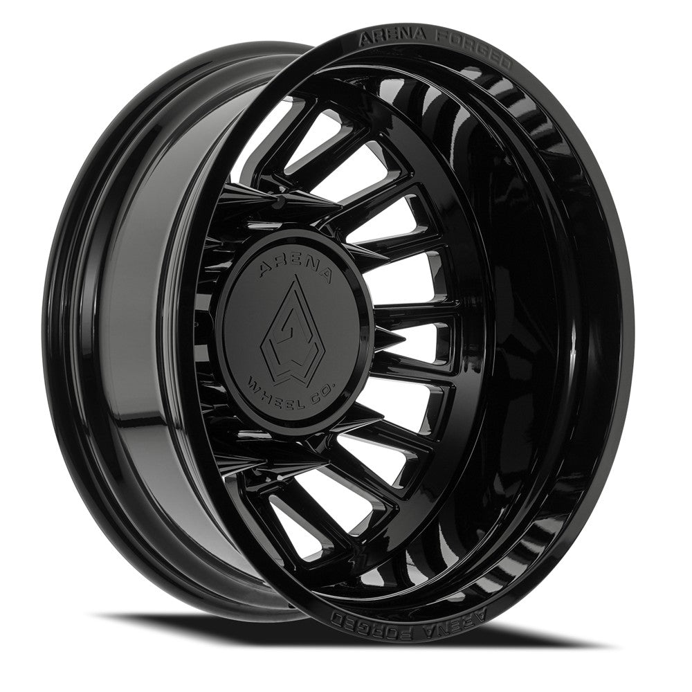 24x8.25 Arena AF105 Imperial Black FORGED DUALLY REAR Wheel 10x225 (-235mm)