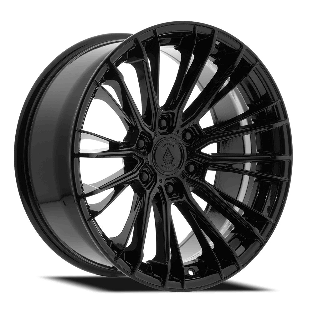 20x9 Arena Wheel Co. A154 Aristo Glossy Black Wheel 6x135 (20mm)