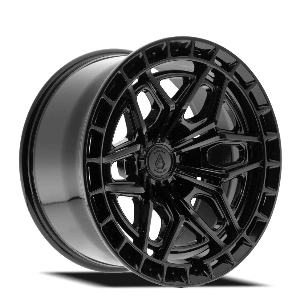20x9 Arena Wheel Co. A155 Siege Glossy Black Wheel 6x5.5 (0mm)