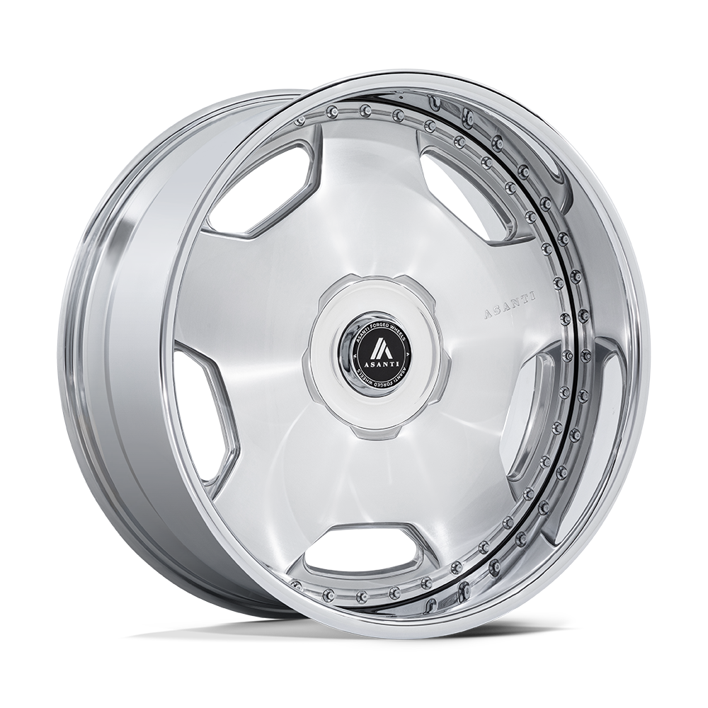 22x9 Asanti Forged AS Regime Brushed Chrome Wheel 5x112/5x120 (25mm)
