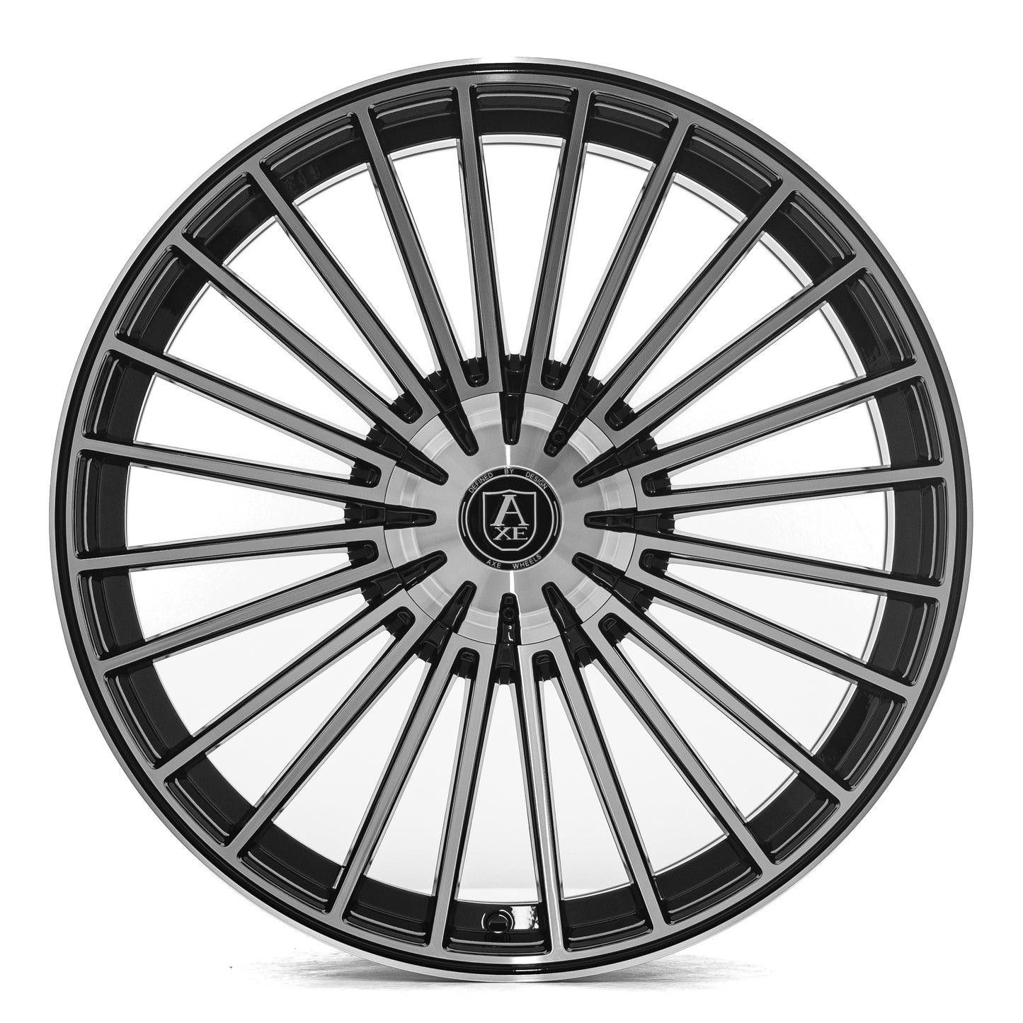 22x9 Axe Wheels EX50 Black and Polished Face Wheel 5x120 (35,38mm)