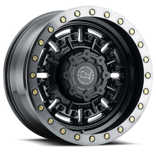20x9.5 Black Rhino Abrams Gloss Gun Black Machined Dark Tint Wheel 6x5.5 (2mm)