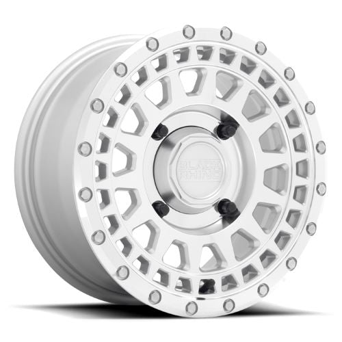 15x7 Black Rhino Parker UTV Silver W/Mirror Face Wheel 4x137 (51mm)