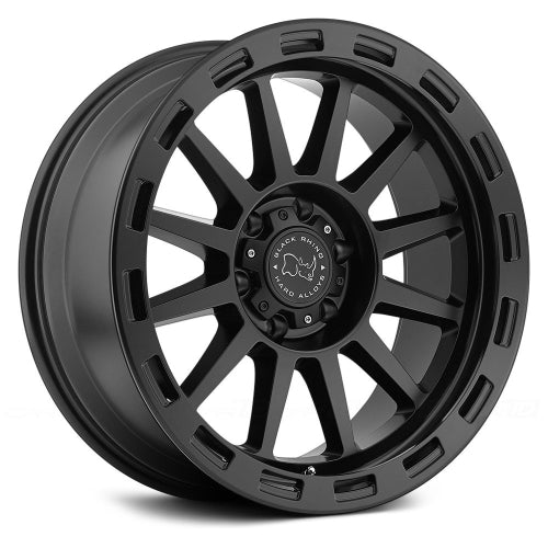 18x9 Black Rhino REVOLUTION MATTE BLACK Wheel 5x5 (-12mm)