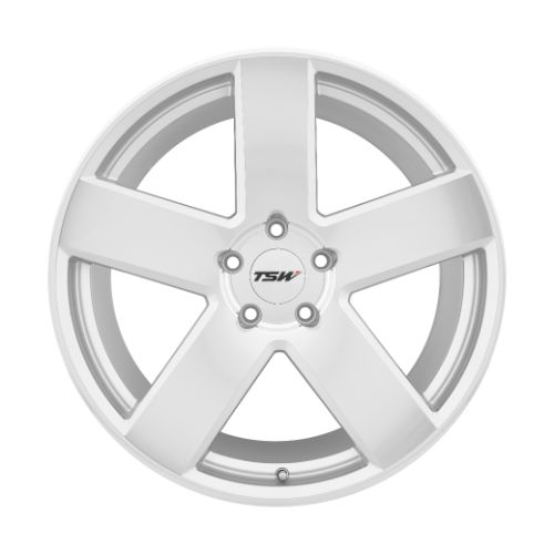 19x9.5 TSW BRISTOL SILVER W/ MIRROR-CUT FACE Wheel 5x112 (35mm)