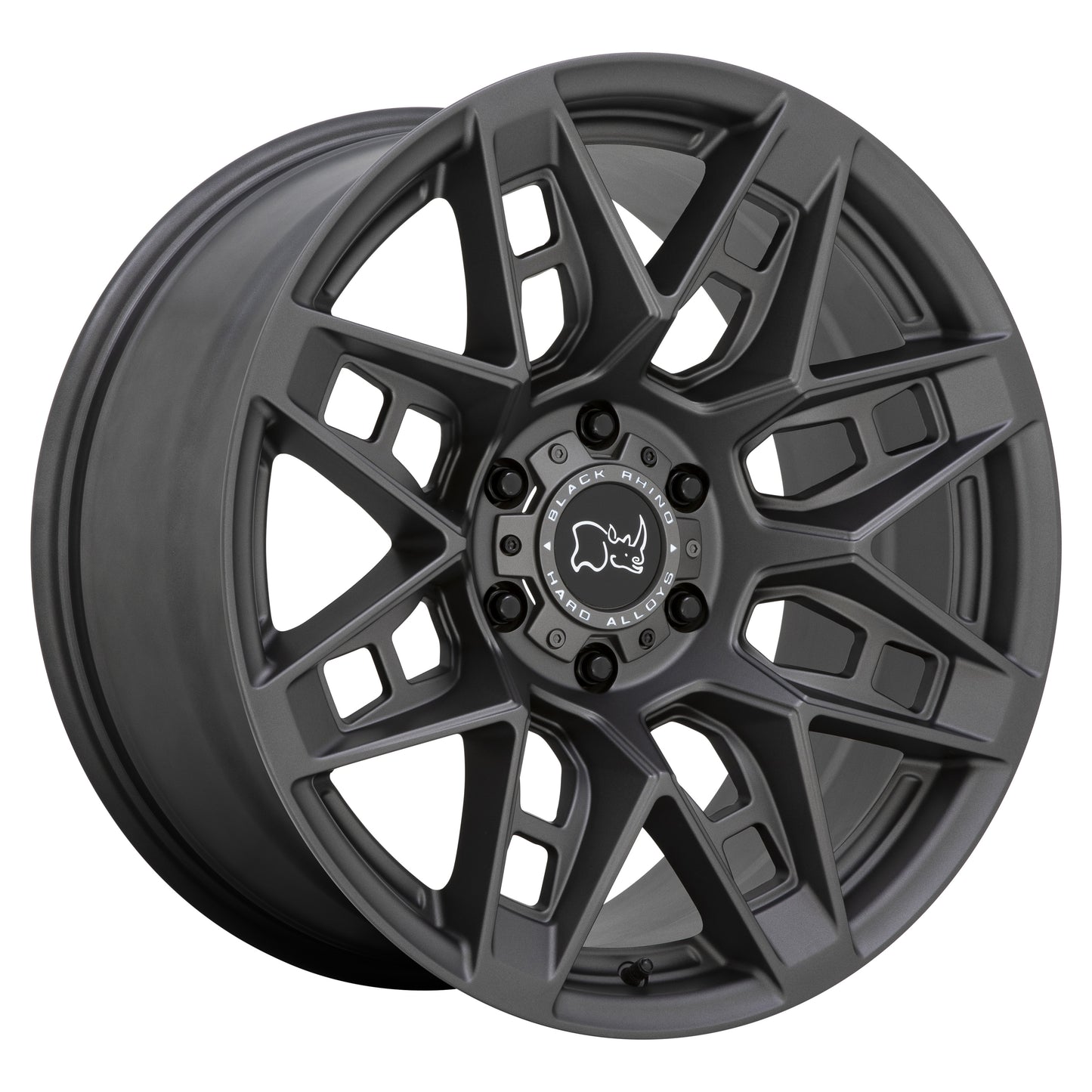 20x9.5 Black Rhino CAPROCK Matte Gunmetal Wheel 6x5.5 (12mm)