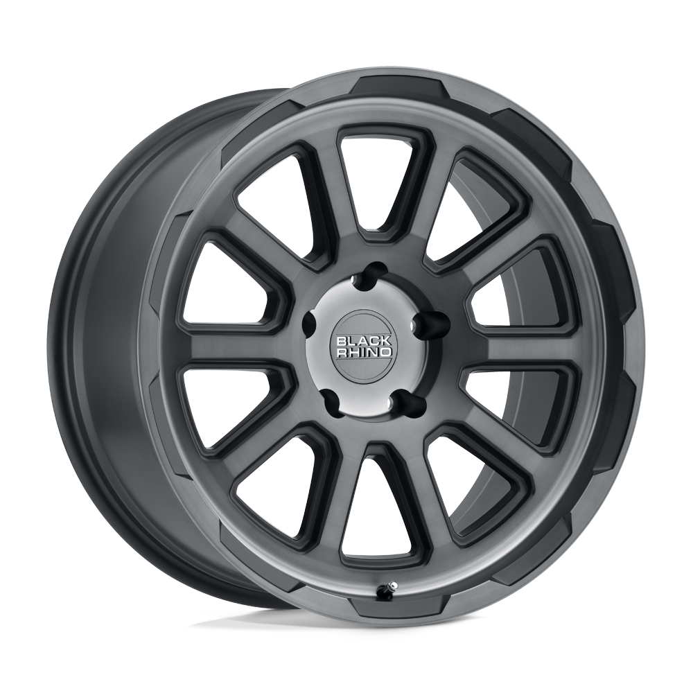 18x9.5 Black Rhino CHASE BRUSHED GUNMETAL Wheel 5x5 (-18mm)