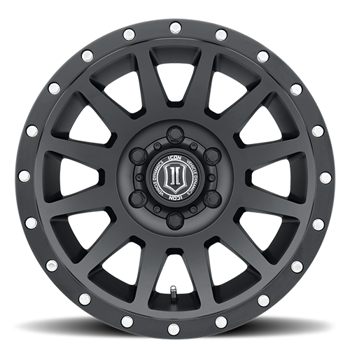 17x8.5 Icon Alloys Compression Satin Black Wheel 6x135 (6mm)