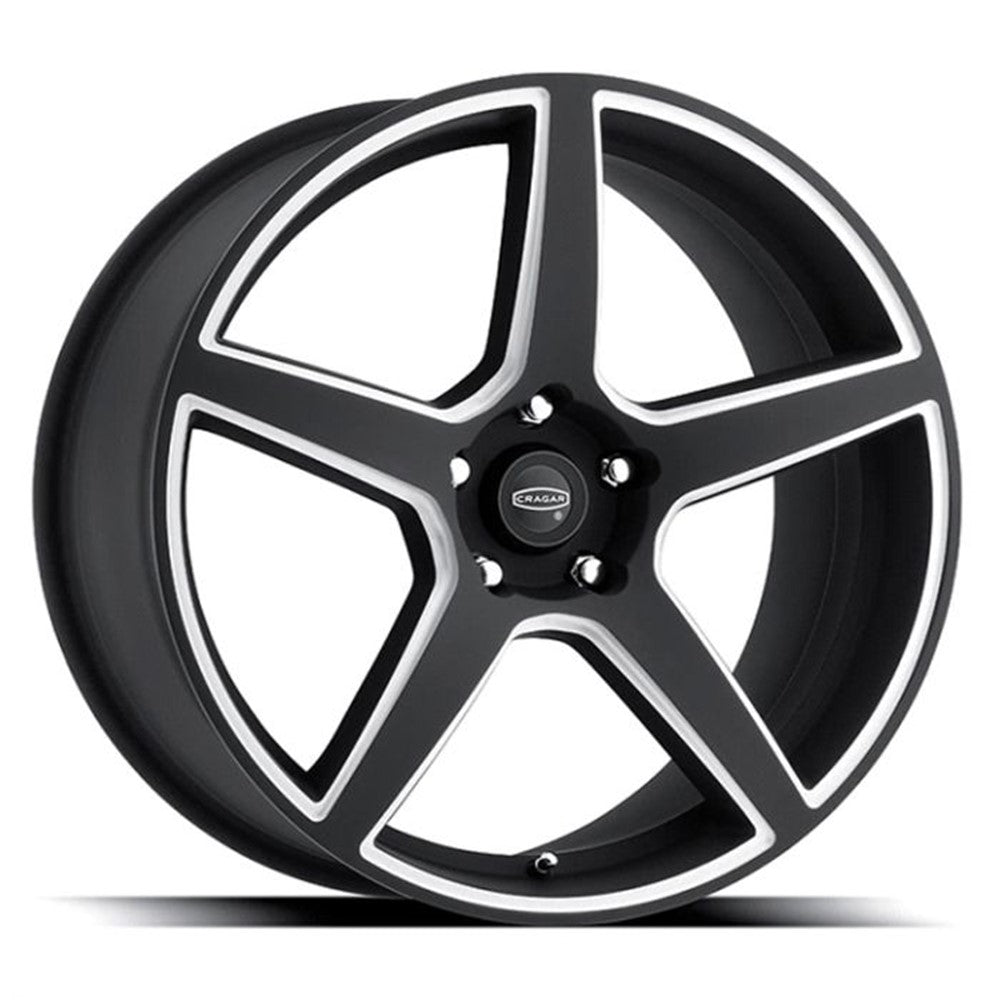 20x10 Cragar 620BM Modern Muscle Black & Milled Wheel 5x120 (39mm)