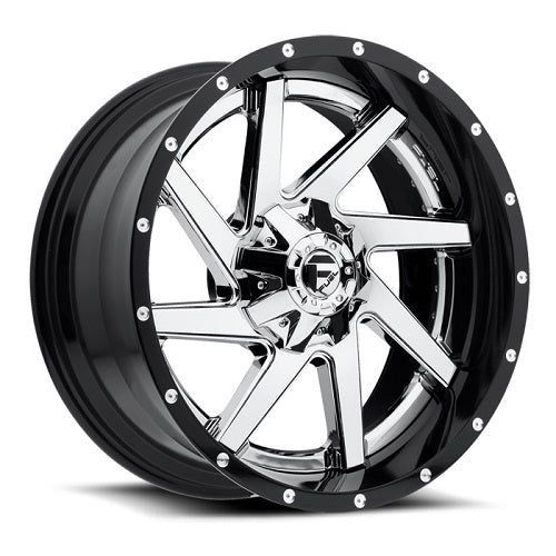 20x10 Fuel D263 Renegade Chrome W/Black Lip Wheel 8x170 (-19mm)