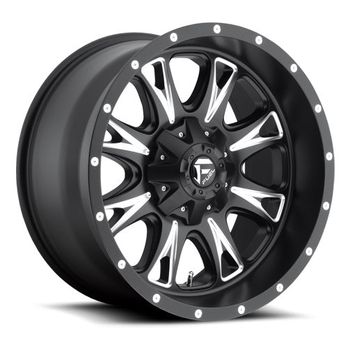18x9 Fuel D513 Throttle Black & Milled Wheel 5x5.5/5x150 (1mm)