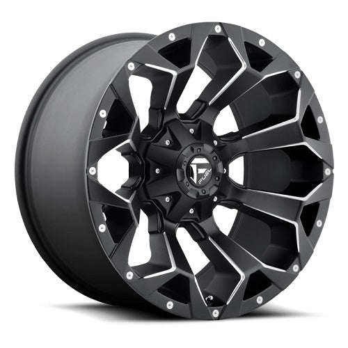 22x9.5 Fuel D546 Assault Matte Black & Milled Wheel 6x135/6x5.5 (20mm)