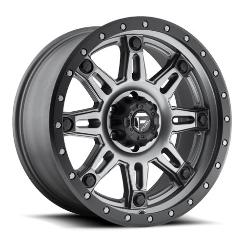 18x9 Fuel D568 Hostage III Matte Gunmetal Wheel 8x6.5 (1mm)