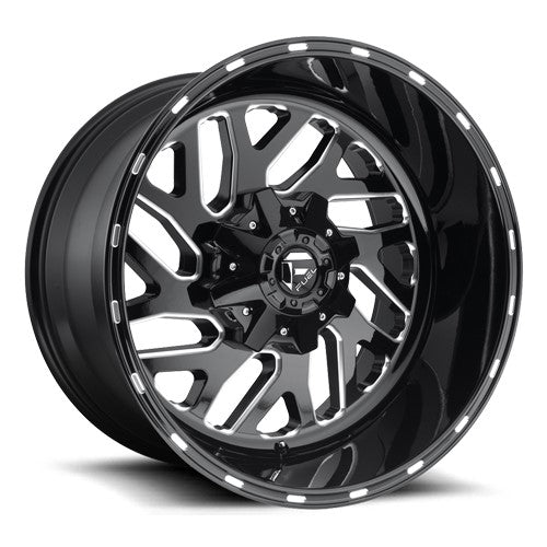 20x12 Fuel D581 Triton Black & Milled Wheel 6x135/6x5.5 (-43mm)