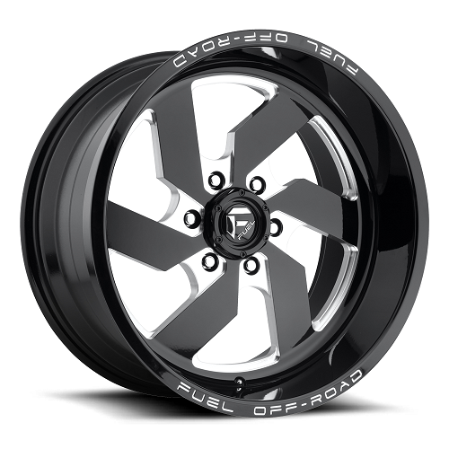 20x12 Fuel D582 Turbo Gloss Black & Milled Wheel 6x5.5 (-43mm)