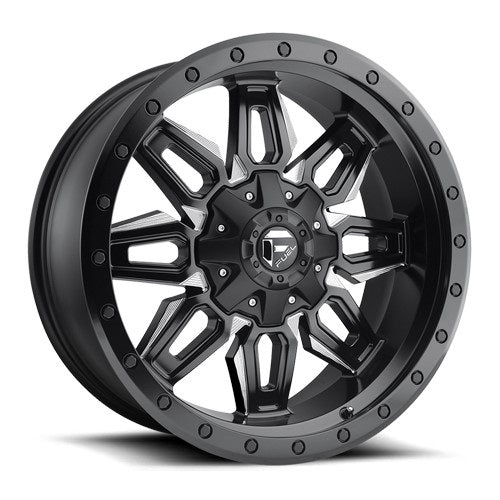 18x9 Fuel D591 Neutron Matte Black & Milled Wheel 6x135/6x5.5 (1mm)
