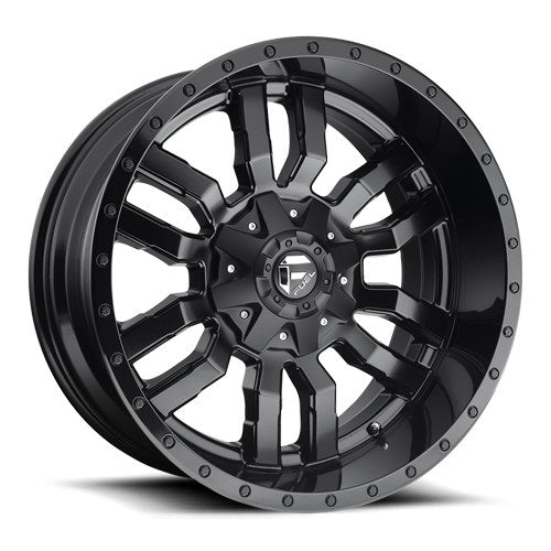 18x9 Fuel D596 Sledge Matte Black Wheel 8x170 (-12mm)