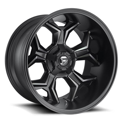 20x10 Fuel D605 Avenger Black Machined W/Tint Wheel 6x5.5 (-18mm)