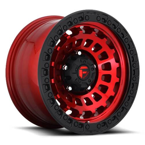20x9 D632 Fuel Zephyr Candy Red W/Black Ring Wheel 5x150 (20mm)