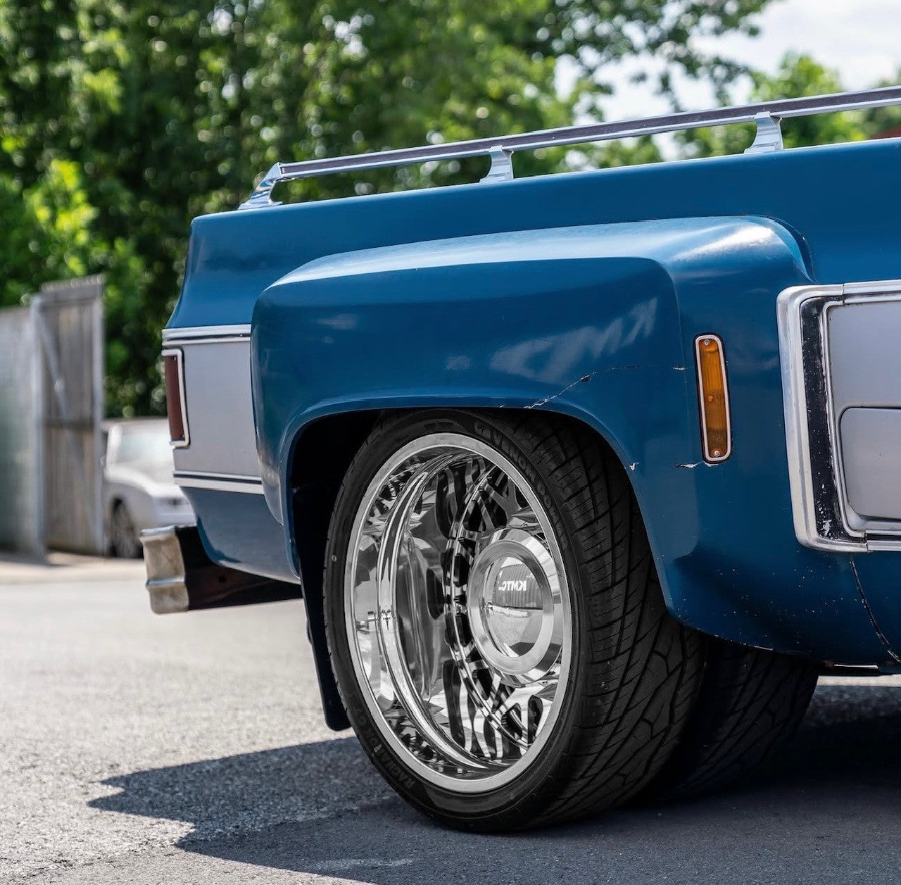 24x8.25 DDC The Mesh Polished GM/DODGE/FORD FORGED DUALLY Wheels 8x6.5 Set of 6