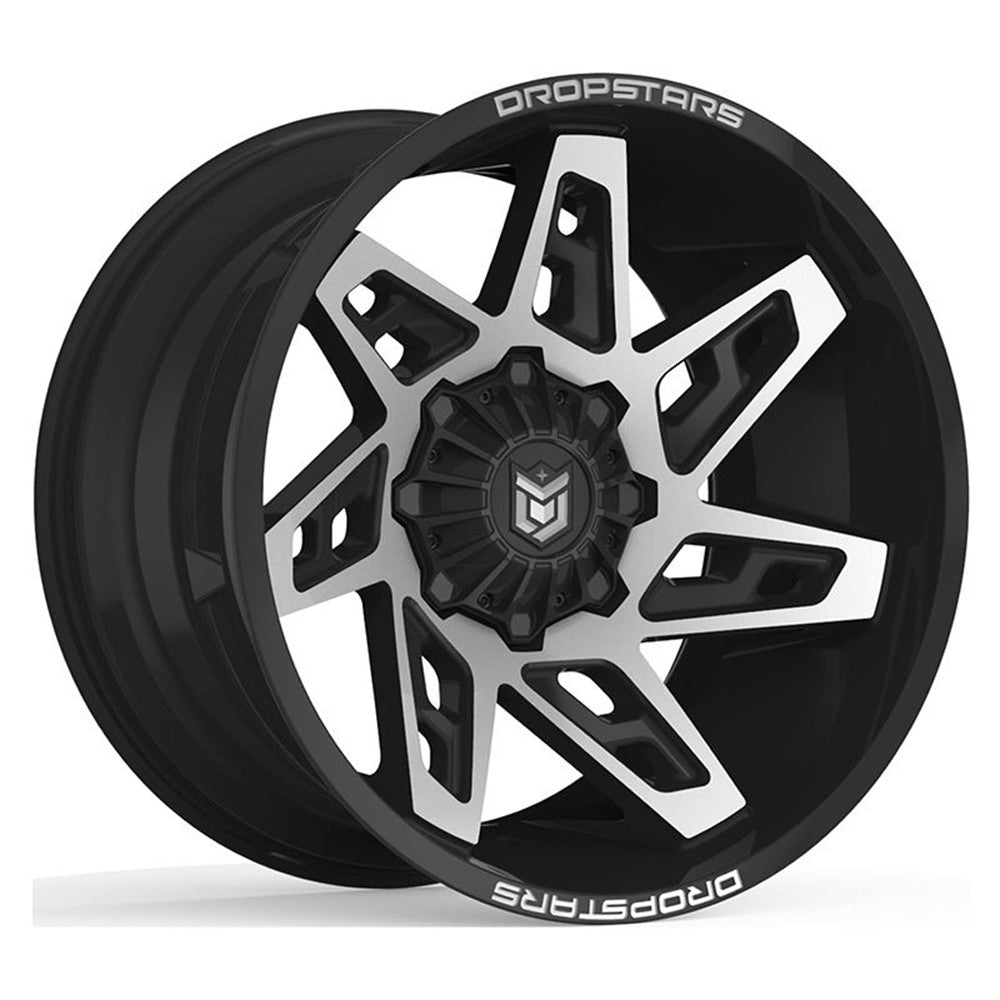 20x12 Dropstars 653MB Deep Concave Blk & Mach Wheel 6x135/6x5.5 (-44mm)