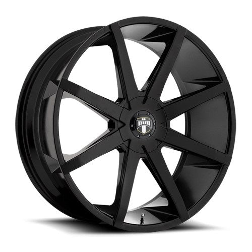 22x9.5 S110 Dub Push Gloss Black Wheel 5x115/5x4.75 (35mm)