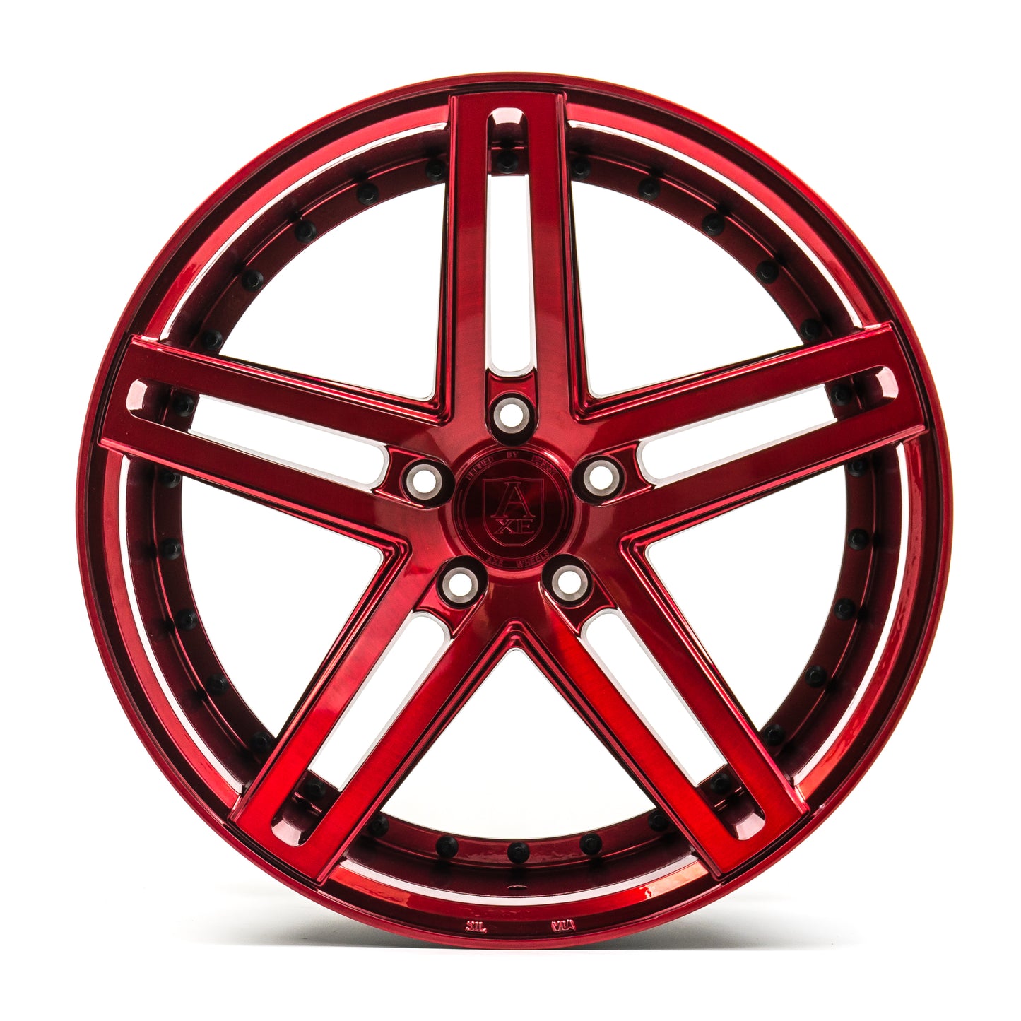 20x8.5 Axe EX20 Candy Red Wheels Blank (38mm) Set of 4