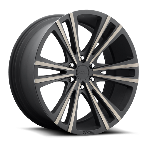 22x9.5 F160 Foose Wedge Matte Black Machined Wheel 6x135 (30mm)