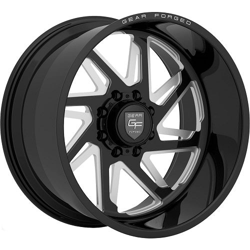22x12 Gear Off Road F72BM1 Forged Black Milled Wheel 6x5.5 (-51mm)