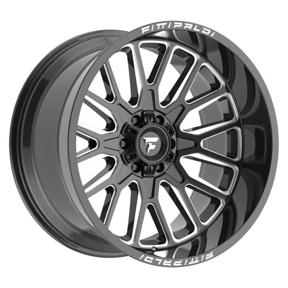 22x12 Fittipaldi Offroad FA18BM Black Wheel 8x6.5 (-44mm)