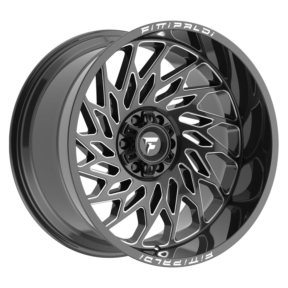 22x12 Fittipaldi Offroad FA20BM Black Milled Wheel 8x6.5 (-44mm)