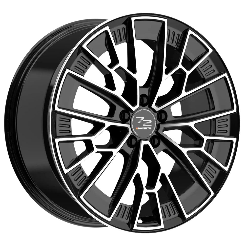 21x9 Fondmetal 1972 Gloss Black Machined Wheel 5x112 (26mm)