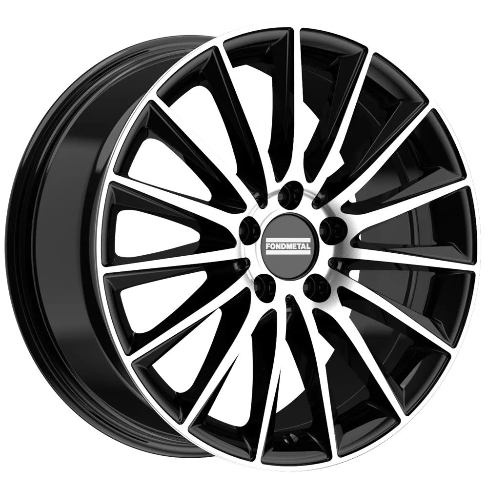 20x8.5 Fondmetal Aidon Gloss Black Machined Wheel 5x112 (50mm)