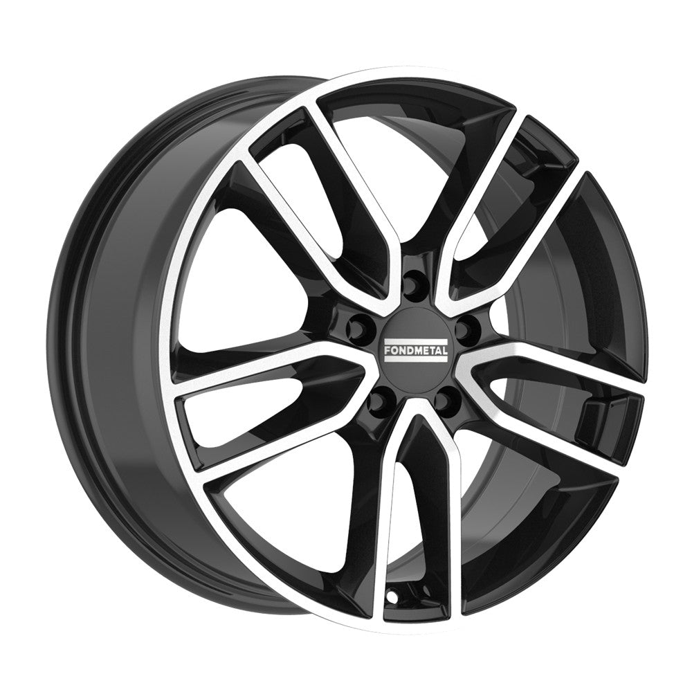 19x8 Fondmetal Koros Gloss Black Machined Wheel 5x112 (48mm)