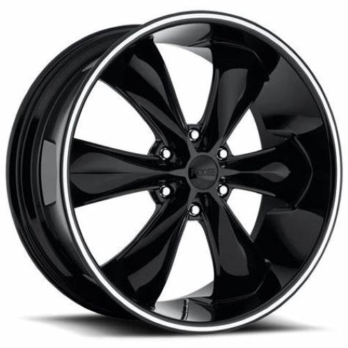 22x9.5 Foose F138 LEGEND SIx GLOSS BLACK Wheel 6x5.5 (35mm)