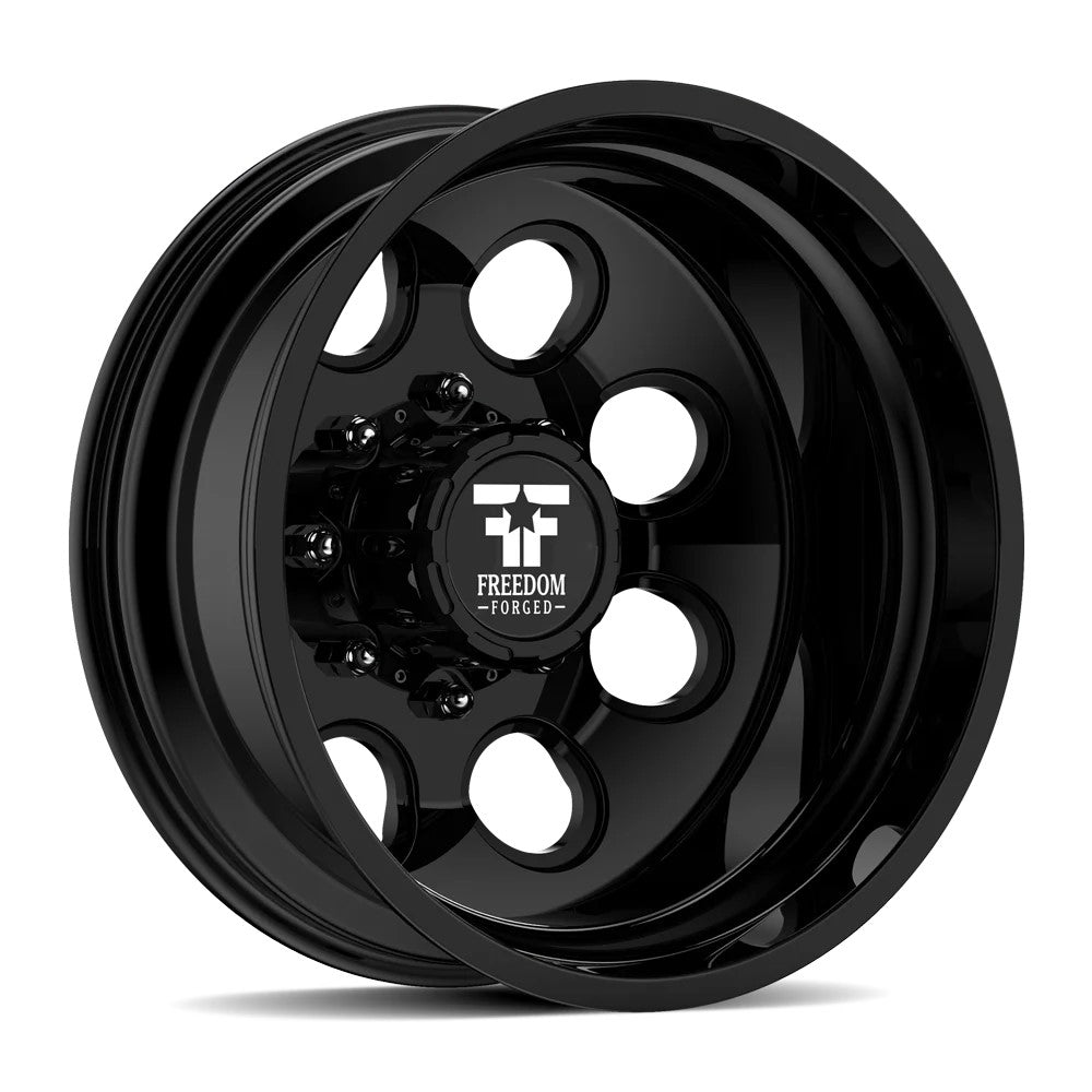 22x8.25 Freedom Forged FF01 Founder Black DUALLY OUTER Wheel 8x6.5 (-167mm)